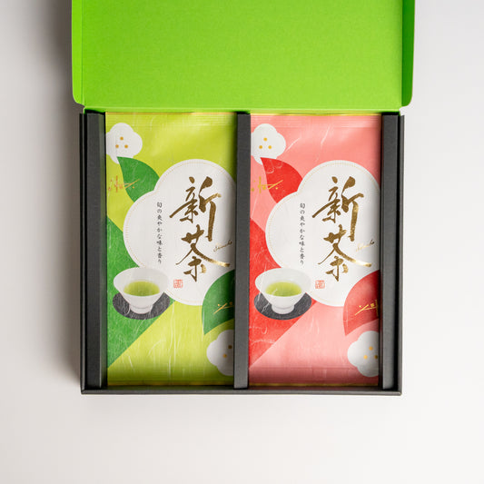 ご贈答用新茶平袋（箱入）2本・3本入れ